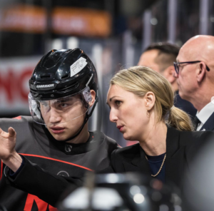 Seattle Kraken’s Jessica Campbell has made history by becoming the first female assistant coach in NHL history