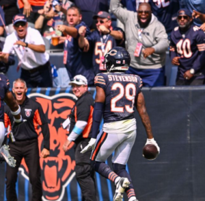 Tyrique Stevenson taunted Commanders fans seconds before the Bears lost on a Hail Mary touchdown.