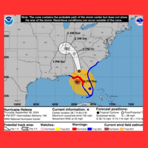 Florida is preparing for another hurricane ,Less than a week and a half after Hurricane Helene made landfall, that could reach Category 3 strength.