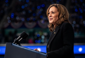 On the eve of the election, Harris offers Americans a chance to turn the page on the Trump era — without naming him directly.