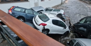 New Floods in Spain Carry Away Dozens of Cars Near Girona