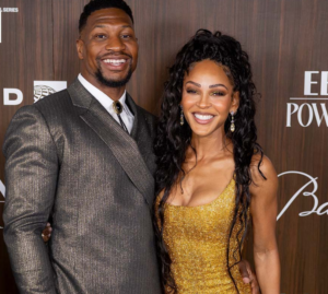 Meagan Good and Jonathan Majors are officially engaged, they announce at the event where they met
