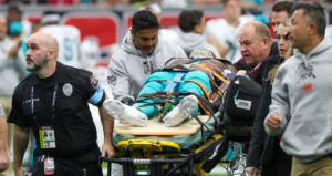 Miami Dolphins wide receiver Grant DuBose taken to hospital after hard hit to head