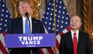 Trump and SoftBank CEO announce the company will invest $100 billion in US projects