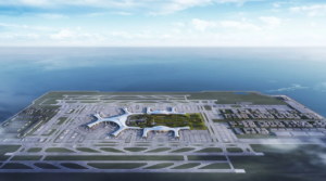 China is building the world’s largest artificial island airport