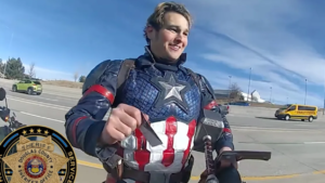 ‘Captain America’ rescued from Colorado highway