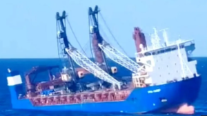Russian ship under US sanctions sinks after engine room blast