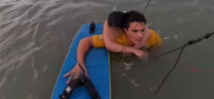Olympic kite surfer Bruno Lobo rescues drowning woman at sea