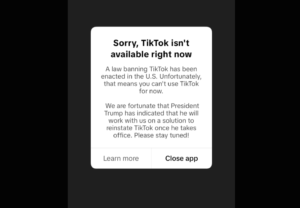 TikTok goes dark as U.S. ban takes effect