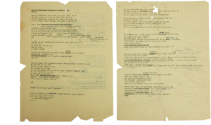 Bob Dylan’s draft lyrics for Mr Tambourine Man sell for $500k