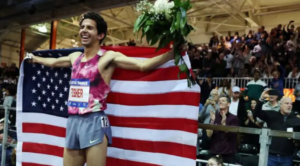 Fisher sets second world indoor record in six days
