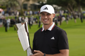 Ludvig Aberg rallies down the stretch at Torrey Pines to win the Genesis Invitational