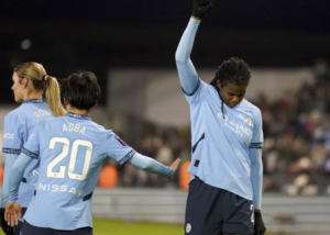 Shaw performs Black Power salute after goal for Man City Women following racist abuse