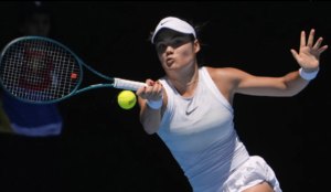 Raducanu approaches the umpire in tears and a man is ejected during a second-round match in Dubai