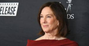The ‘Star Wars’ chief is staying on at Disney, despite a report that she’s leaving. At least for now