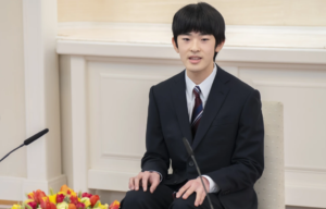 Japan’s prince, the second in line to the throne, holds a debut news conference