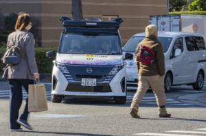 Japan’s Nissan tests driverless vehicles in city streets filled with cars and people