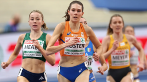 Dutch runner Maureen Koster hospitalized after hitting head on track and falling unconscious during race