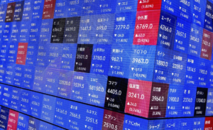 Global shares are mixed after Wall Street briefly dips more than 10% below its record