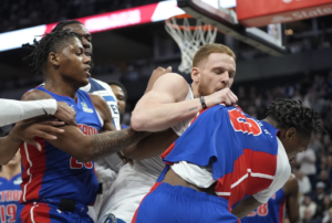 5 players, 2 coaches ejected after Pistons-Timberwolves skirmish in 2nd quarter