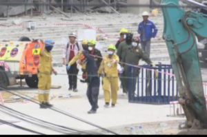Families awaits news of missing workers at Bangkok collapsed building site