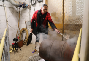 Lakota artist smudges the former gold mine inside the Black Hills