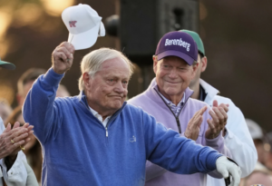 Player, Nicklaus and Watson hit ceremonial shots and joke about aging bodies to start the Masters