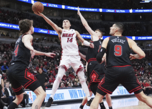 Herro scores 38 as Heat dominate Bulls 109-90 to advance in Play-In Tournament