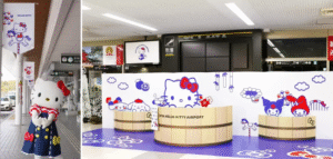 Japanese airport given full Hello Kitty rebrand for World Expo 2025