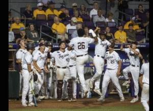 Cano Leads Little Rock to 10-4 Win Over No. 6 LSU, Setting Up Monday Decider in Baton Rouge