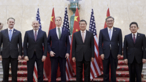 The US and China announce agreement on a framework to settle trade disagreements