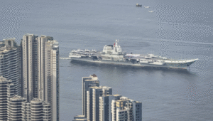 Chinese Aircraft Carrier Arrives in Hong Kong to Promote National Pride